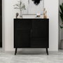 Hanah Home Darien - Black Wood